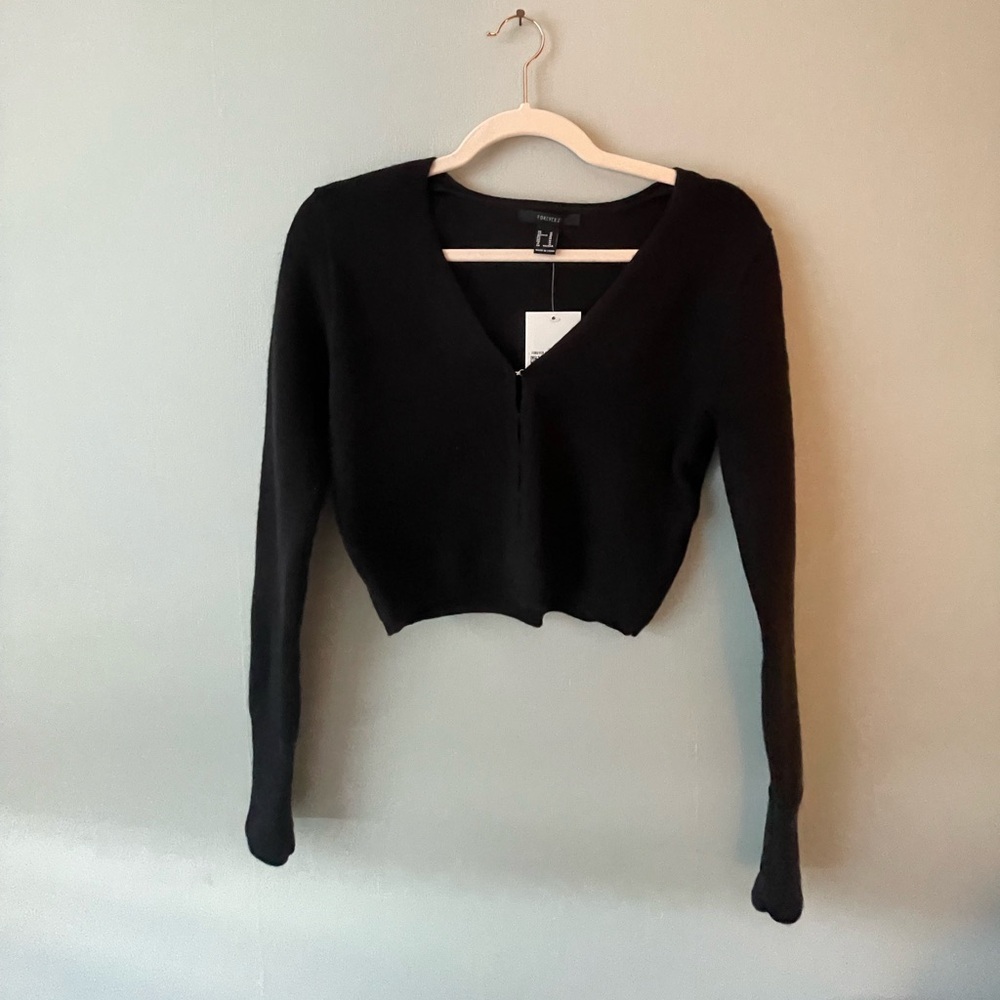 Cropped Cardigan (black)